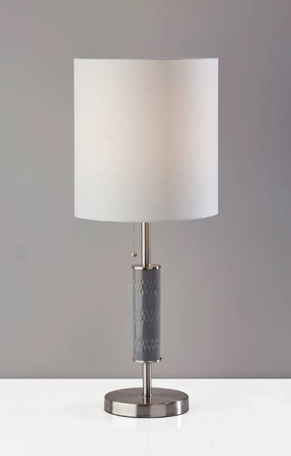 Adesso® Vanessa Brushed Steel Table Lamp-2