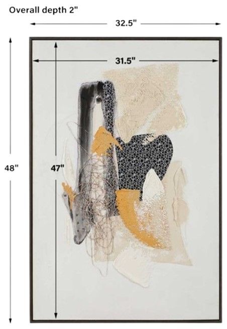 Uttermost® Scatter Hand Painted Canvas Wall Art-2