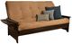 Kodiak Furniture Phoenix Suede Peat/Espresso Queen Futon with Mattress-0