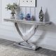 Furniture of America® Wettingen Chrome Sofa Table-0