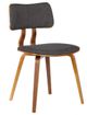Armen Living Jaguar Charcoal Dining Chair-0