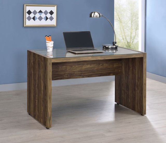 Coaster® Luetta Aged Walnut 59-Inch Rectangular Writing Desk-2
