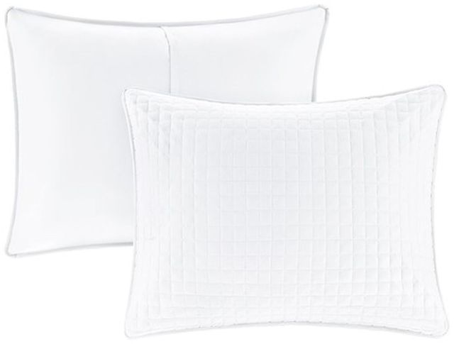 Olliix by 510 Design Otto White King/California King 3 Piece Reversible Coverlet Set-1