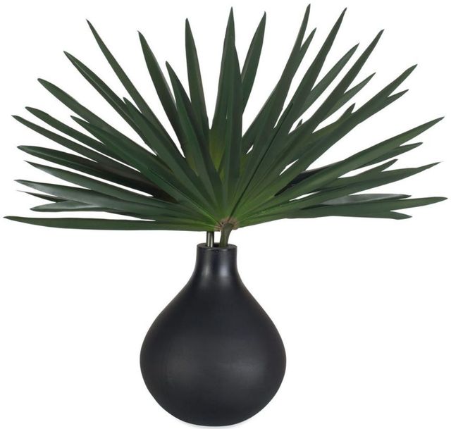 Uttermost® Axis Palm Green/Matte Black Accent and Vase-0