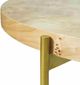 LR Home Brown Coffee Table with Gold Base-5