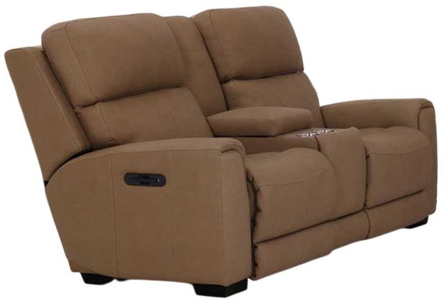 Stanton™ Customizable 730 Power Headrest/Lumbar Reclining Console Loveseat with Heat and Massage-0