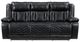 Homelegance® Huron Black Double Power Reclining Sofa-2
