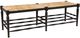 Furniture Classics Reed Beige/Black Bench-0