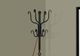 Monarch Specialties Inc. 74" Hammered Black Metal Coat Rack-3