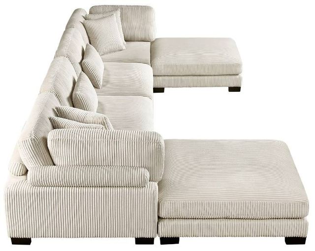 Homelegance® Traverse 6-Piece Beige Modular Sectional with 2-Ottoman-2