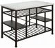ACME Furniture Lanzo Gunmetal Kitchen Island-0