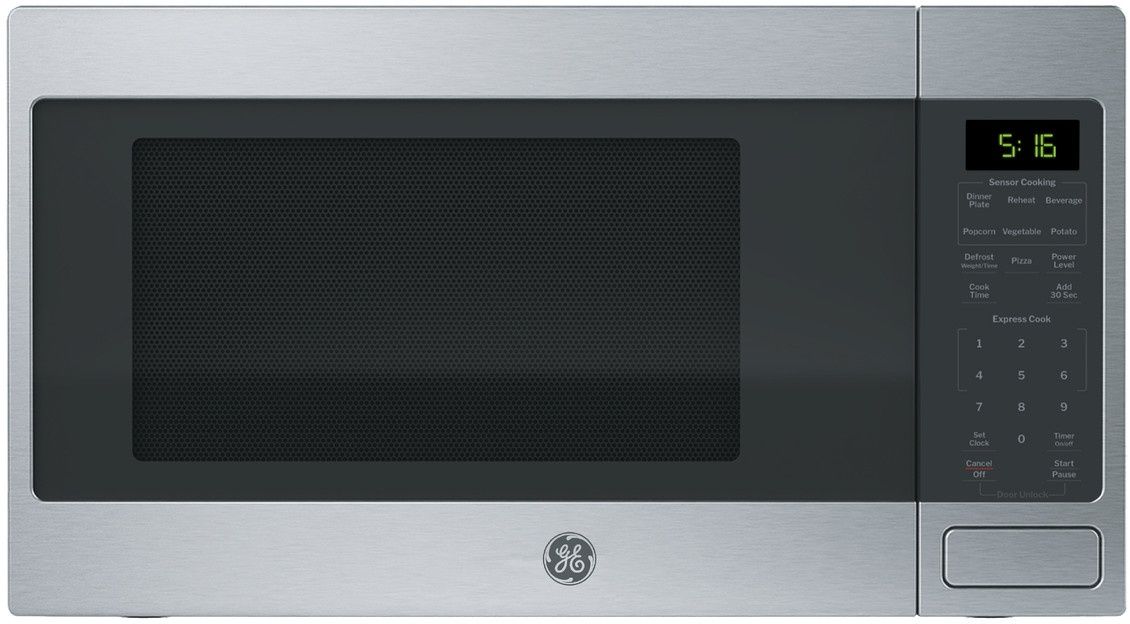 GE® 1.6 Cu. Ft. Stainless Steel Countertop Microwave