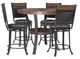 Powell® Franklin 5-Piece Brown/Umber Brown Counter Dining Set-0