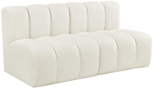 Meridian Furniture Arc 2-Piece Cream Upholstered Modular Sectional-0