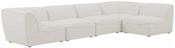 Meridian Furniture Miramar 5-Piece Cream Modular Sectional-0