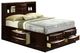 Elements International Emily Mahogany King Panel Bed-0