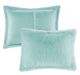 Olliix by Intelligent Design Malea Aque King/California King Shaggy Faux Fur Comforter Mini Set-1
