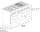 ZLINE 60" Stainless Steel Pro Style Dual Fuel Range with White Matte Door-2