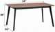ACME Furniture Rebi Walnut Dining Table with Black Base-2