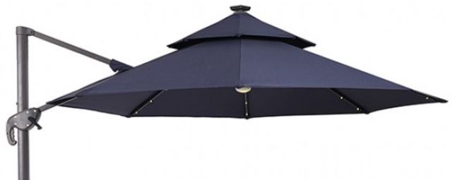 Furniture of America® Nuti Blue Aluminum/Fabric Outdoor Patio Umbrella-1