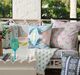 Laura Park Designs Marigold Ticking Stripe Pink Decorative Pillow-1