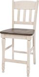 Jofran Inc. Madison County Brown/Vintage White Slatback Counter Stool-4