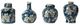 A & B Home Blue/White Jar And Vase-0