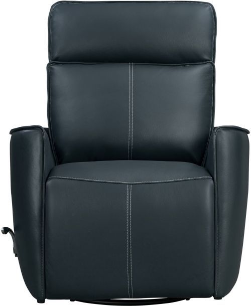 Parker House® Roxy Abby Navy Leather Manual Swivel Glider Recliner-2