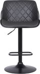 Armen Living Toby Black Adjustable Stool-1