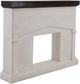 Vintage Furniture Noah Brown/White Accent Mantle-0