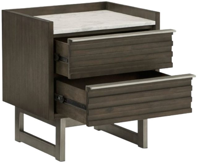 Ashley® Arkenton Grayish Brown/White Nightstand-1
