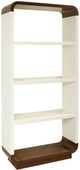 Harp & Finial® Neely Ivory/Walnut Etagere-0