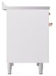 Ilve® Nostalgie II Noblesse 40'' White Pro Style Induction Range with Copper Trim-2