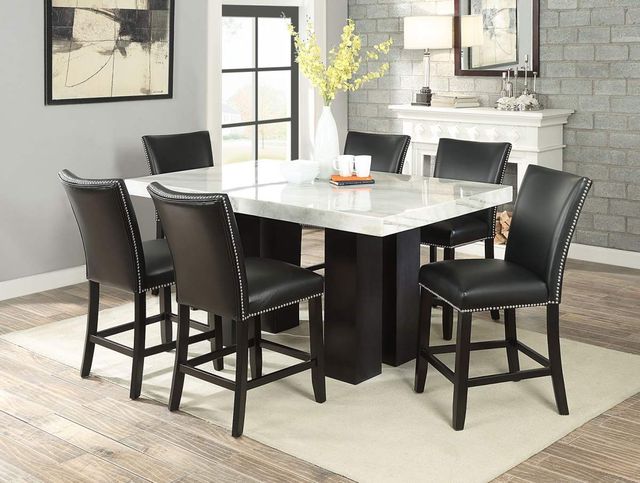 Steve Silver Co. Camila Black/Espresso Upholstered Counter Stool-1