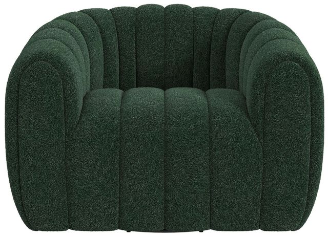 Elements International Flamingo Ching Hunter Green Swivel Accent Chair-3