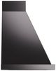 Ilve® Nostalgie II Noblesse 48" Glossy Black Wall Mounted Range Hood with Copper Trim-2