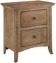 Archbold Furniture Customizable Amish Essentials Provence 2-Drawer Nightstand-0