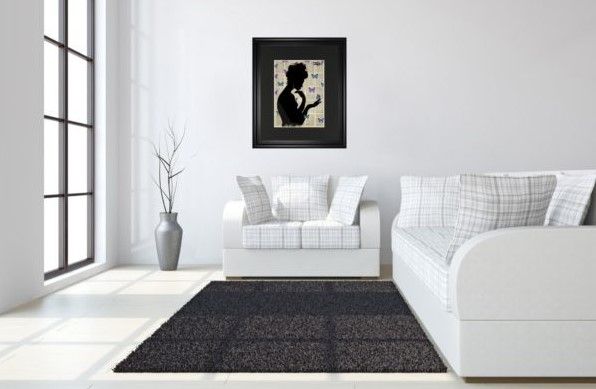 Classy Art Blue Butterflight by Loui Jover Wall Art-2