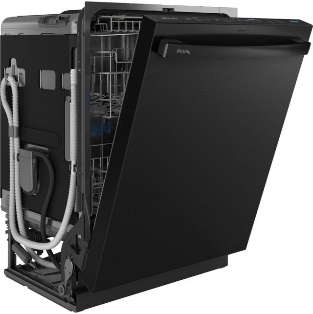 GE Profile™ 24" Fingerprint Resistant Black Stainless Steel Top Control Built In Dishwasher-9