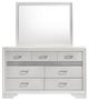 Coaster® Miranda White Dresser and Mirror Set-1