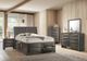 Elements International Emily Gray King Panel Storage Bed-2