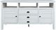 Jofran Inc. Artisan's Craft Distressed Weathered White 60" Media Console-1