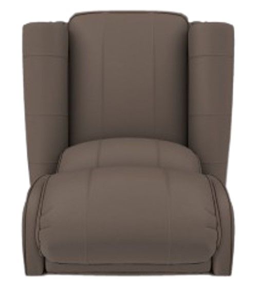 Best® Home Furnishings Customizable Joanna Leather Power Tilt Headrest High Leg Recliner with Honey Birch Legs-4