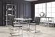Mazin Furniture Lyrica Chrome 5-Tier Bookcase-2
