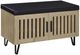 Coaster® Brixton Black/White Oak Entryway Shoe Storage Bench-0