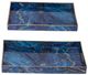 A & B Home Modern Chic 2-Piece Blue Rectangular Tray Set-1