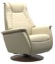 Stressless® by Ekornes® Customizable Max Small Power Recliner with  Moon Wood Base-0