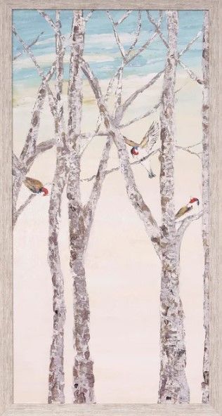 Stylecraft Zanoba Birds II Beige Wall Art-1