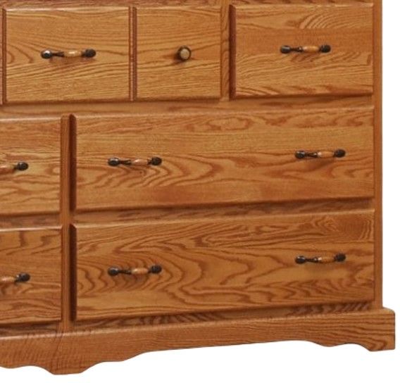 Wolfcraft Furniture Vintage Brown 10-Drawer Dresser-2