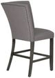 Powell® Seneca Gray Upholstered Corner Counter Height Stool-4